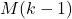 M(k-1)