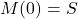 \[M(0)=S \]