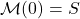 \[\mathcal{M}(0)=S \]